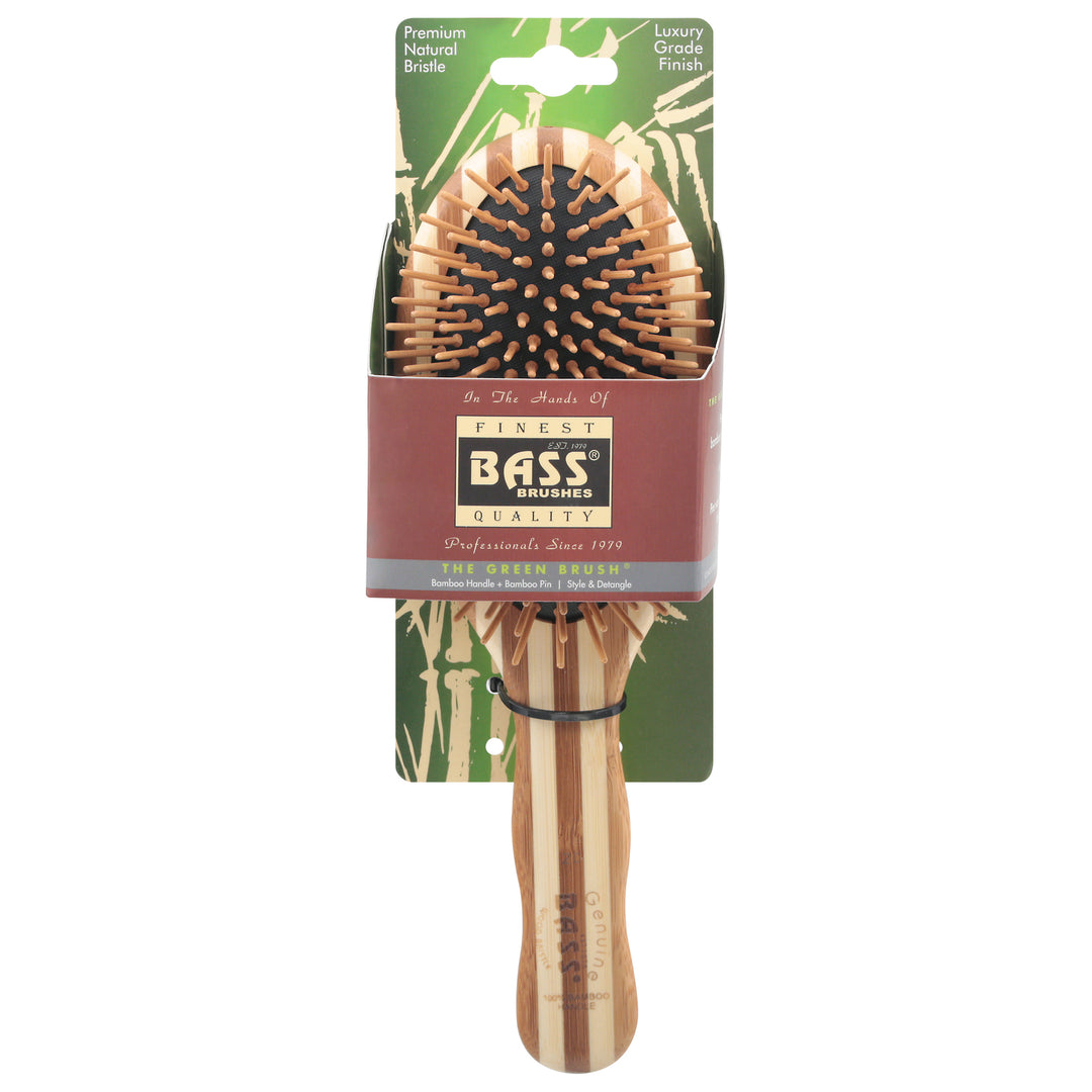 Bass Brushes - Brush Lg Wood Brsl Bamboo - 1 Each - Ct - Maras Green